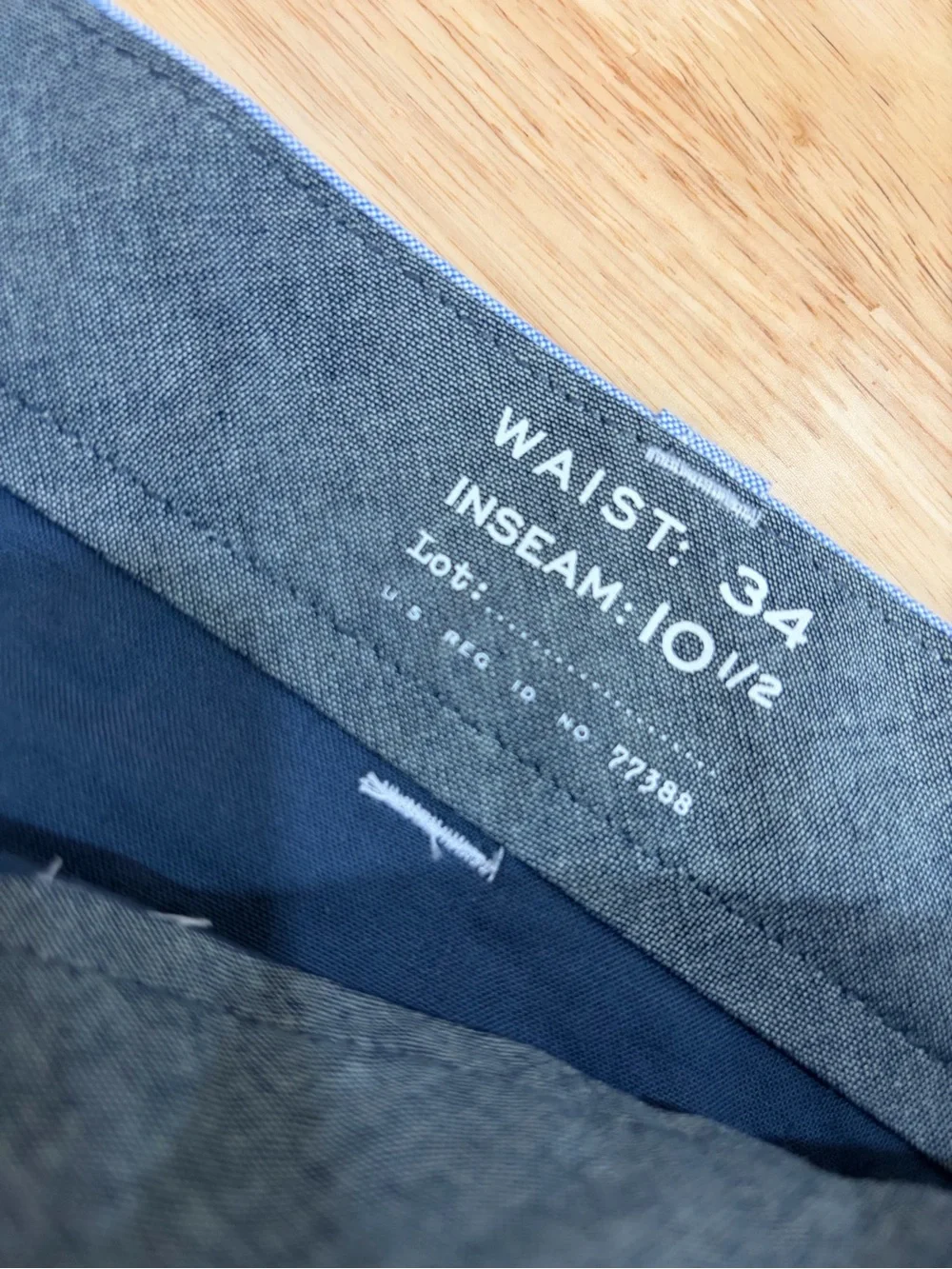 J. Crew Mens Oxford Shorts 34